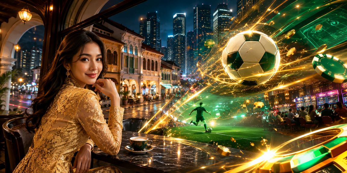 A sports bettor in Petaling Jaya placing wagers in traditional kebaya attire